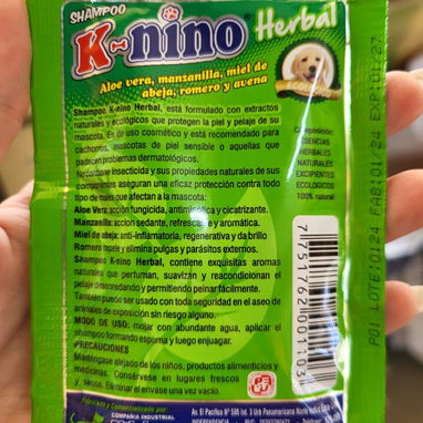 Shampoo herbal antipulgas, con miel , romero, manzanilla - Img 125102222