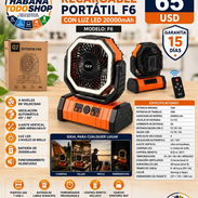 VENTILADOR RECARGABLE F6 DE 20000MAH NUEVOS EN CAJA!!!! - Img 54883918