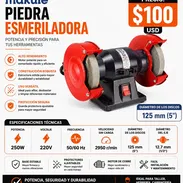 Piedra esmeriladora 220v 250w 125mm - Img 52068042