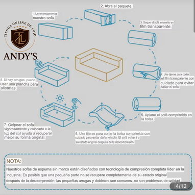Juego de muebles al vacío, importado nuevo en su caja - Img 122911030