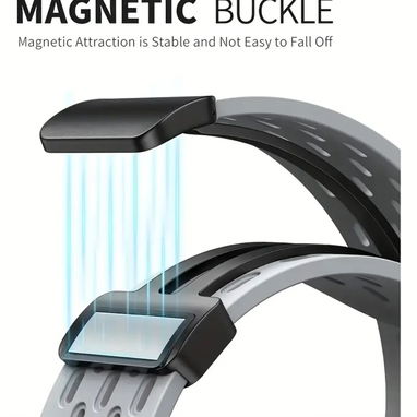 Manilla Magnética Transpirable para Apple Watch 42/44/45/49mm (negra) - Img 86098099