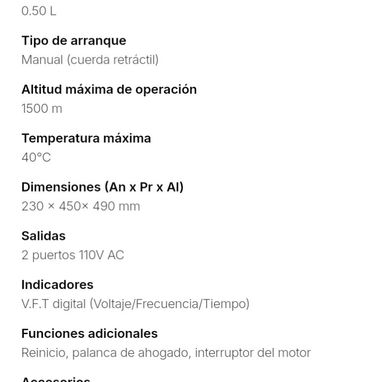 Planta eléctrica invertir 3250w - 4/4