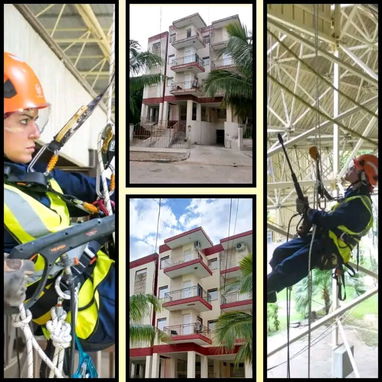 Alpinistas, acceso por cuerda, trabajo en altura - Img 127411140