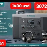 ⚜️ZHPOWER ✨3600A 3072Wh de energía portátil almacenada. 🔋 Potencia 💪de 3600W y soporta picos 7200W - Img 56743539