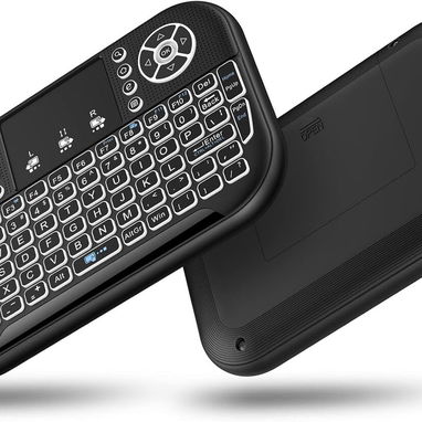 ⌨️​ MINI TECLADO INABLAMBRICO BLUETOOTH - WIFI - ⌨️​ RETROILUMINADO ⌨️​ + DONGLE ⌨️​ 5887.23.60 - Img 77396688