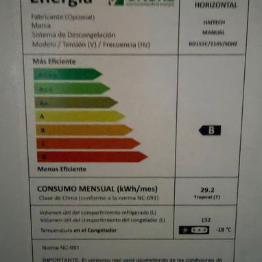 Nevera Haitech de 5.6 pies - 5/5