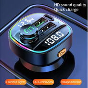 ✳️ Reproductor de Música Bluetooth para Carros NUEVO a Estrenar 🛍️ Transmisor FM USB Carga Rapida GAMA ALTA Radio Carro - Img 45027927