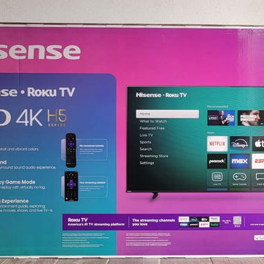Smart TV 55 pulgadas Roku TV marca Hisense UHD 4k Precio $460 USD Transporte Adicional Garantía 3 meses - Img 112627482