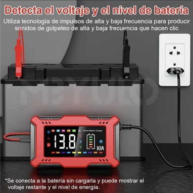 Cargador de baterias 12v 10a inteligente para auto - 3/9