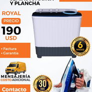 Lavadora Semiautomática de 9 kg + Plancha a vapor Royal - Img 55638461