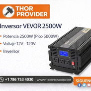 Inversor VEVOR 2500W 5000W Pico Onda Modificada 12V a 120V Con Control Remoto Pantalla LCD Para Auto RV Negro - Img 55071595