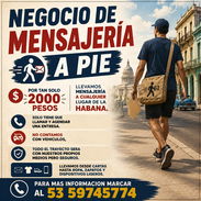 Negocio de mensajería a pie activo. - Img 56437841