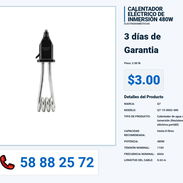CALENTADOR ELÉCTRICO DE INMERSIÓN 480W VPT-0078 - Img 55991737