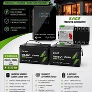 Inversor híbrido SUMRY 4000W - 2 baterías 25.6V 100Ah - transfer Saco (s) - Img 56732828