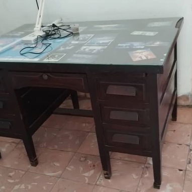 Buró antiguo de caoba + silla en excelente estado - 3/3