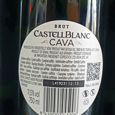 🥂Vino Espumoso🥂 ⭐CAVA⭐ ⚜Castellblanc Brut⚜ 11.5%Vol👌🏼 - 2/4