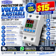 PROTECTOR DE VOLTAJE AJUSTABLE 63A – 110V / 220V ⚡ - Img 57603522