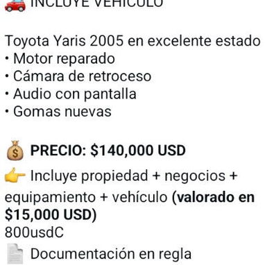 Casa en Playa + un  carro Toyota Yari del 2025 - 2/2