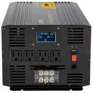 Inversor VEVOR 3500W 7000W Pico Onda Pura 12V a 120V Con Control Remoto Pantalla LCD USB GFCI Para RV Solar Negro - Img 55764173