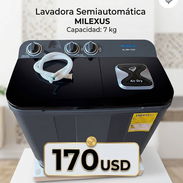 LAVADORA SEMIAUTOMATICA MILEXUS 7KG NEGRA:170 USD MENSAJERÍA INCLUIDA Y GARANTÍA - Img 55003198