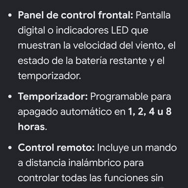 Ventilador recargable F22 40000 ma New - 6/10