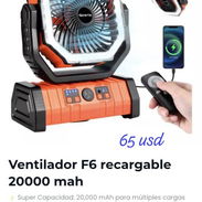 Ventilador F6 recargable 20000 mah - Img 55753871