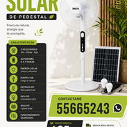 Ventilador Solar Saco de Pedestal Disfruta de aire fresco sin - Img 55930151