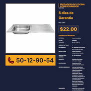 FREGADERO DE COCINA CON ESCURRIDOR VPT# -0207 - Img 56244165