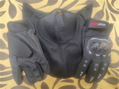 Vendo kit de guantes más pasa montañas para motoristas, casco integral modular - Img 65134558