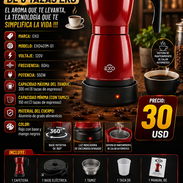 ☕ CAFETERA ☕ EKO ELECTRICA 6 TAZAS COLOR ROJA. MENSAJERÍA CON FACTURA Y GARANTÍA. 📲 54833699 - Img 55748152