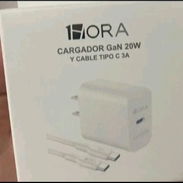 CARGADOR TIPO C 20W CARGA RÁPIDA Y CABLE TIPO C A TIPO C CARGA RÁPIDA Y TRANSFIERE DATOS MIDE 1 METRO. (MARCA 1HORA) - Img 53844268
