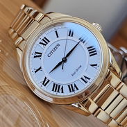 EM0973-55A citizen eco drive woman Arezzo en oro rosa esfera blanca con números romanos negros y un cristal de zafiro - Img 54233046