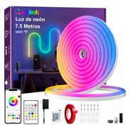 Luces Neón Flex Led Rgb WIFI 7.5m  Impermeable, Neón Flexible Luz Led Para Cuarto Tv,Bar, - Img 52480223
