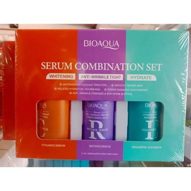 ✨Niacinamida Vitamina C Retinol Baba de Caracol Cúrcuma Ácido Hialurónico🌸 BIOAQUA Set 6 Sérums Super Kit 🌸✨ - Img 121624260