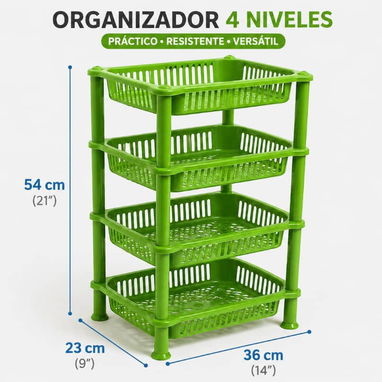Organizador de 4 niveles rectangular (CV) - Img 122397079