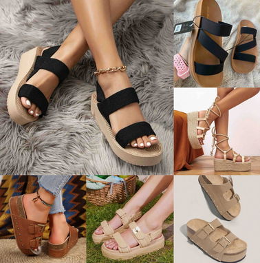 Sandalias De Suela Ancha, 🇺🇸🇺🇸Prácticas, Cocalecas, Plataformas 56233268 Sisi Fashion - Img 96746674