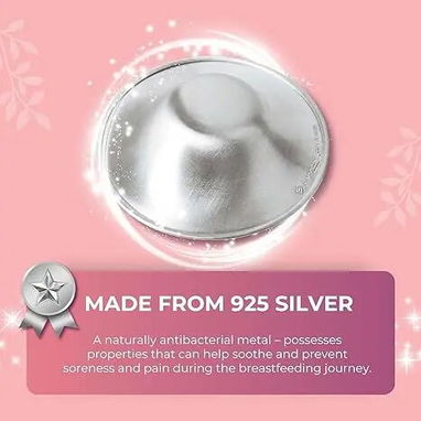 **PEZONERAS SILVERETTE Las tazas de lactancia de plata originales 925** - 3/3