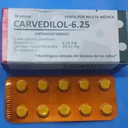 Carvedilol 6.25mg 10tab FV:12/28 500$ - Img 55026888