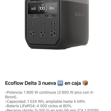 🔋 Adquiere un EcoFlow  que respalde la ⚡Energia q tu necesitas 🚨 - 2/5