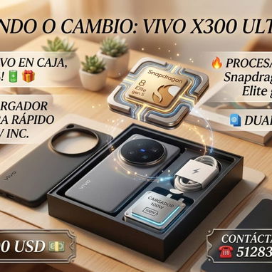 VENDO O CAMBIO , IPHONE 17 PRO MAX SOLO 1000 USD , 100% DE BAT Y MAS , VIVO X300 ULTRA , 51283035 - Img 123134788