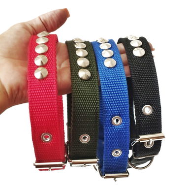 Collar Ajustable con Diseño de Tachuelas Planteadas - 4/5