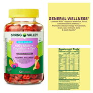 Multivitaminicos en gomitas para niños para los ojos y metabolismo de 120 gomitas a 26 usd - Img 52786600