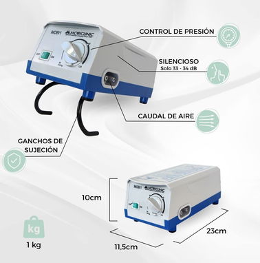 Colchón antiescaras con su compresor regulable,PVC médico ignífugo, 200 x 90 x 7cm. Es 220volt. Nuevo en su Caja! - Img 69785379