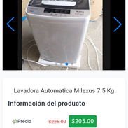 Lavadora Milexus 7.5kg por solo 205USD - Img 55652484