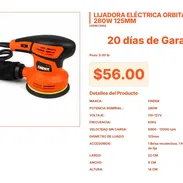 Lijadora Rotoorbital Finder 280W con Velocidad Variable 6000-12000 rpm Real VPT# -0423 - Img 55424455
