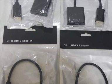 Adaptador display port a HDMI y Adaptador HDMI a VGA+cable y entrada de audio auxiliar, disponibles en Playa - Img 68528673