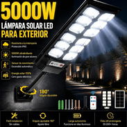Lámpara Solar LED 5000W para Exteriores con Sensor de Movimiento y Control Remoto - Img 58180056
