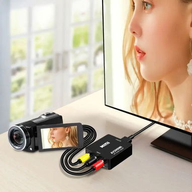 ☎️53544655 🛵 Entrega Disponible ⭐Adaptador convertidor de audio y video MINI ⭐ - 3/5