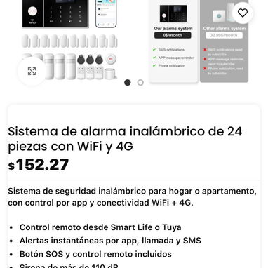 📲52774129 Sistema de Alarma KERUI para Casa (2 Sensores) avisos por sms y sirena de alta intensidad - Img 127034251