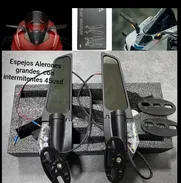 Espejo Alerones grandes con intermitentes tipo Racing 45usd sellado en caja nevos - Img 48416029